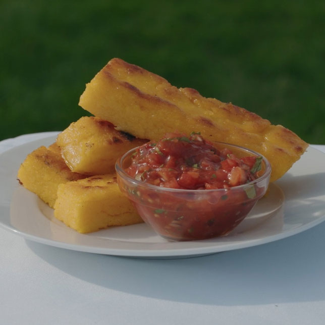 Polenta Chips Recipe (Barbecue Style)