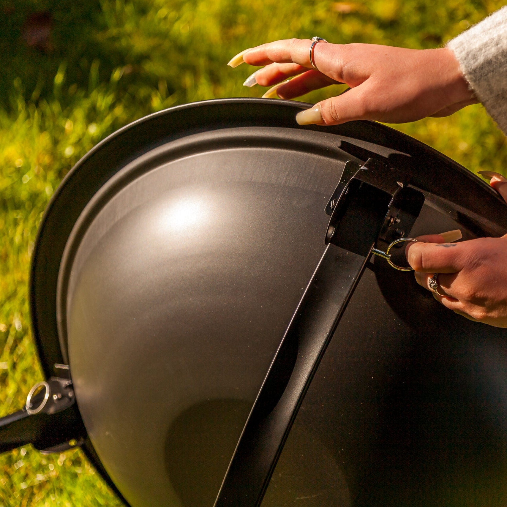 Dual Barbecue & Fire Pit for Outdoor Cooking & Heating