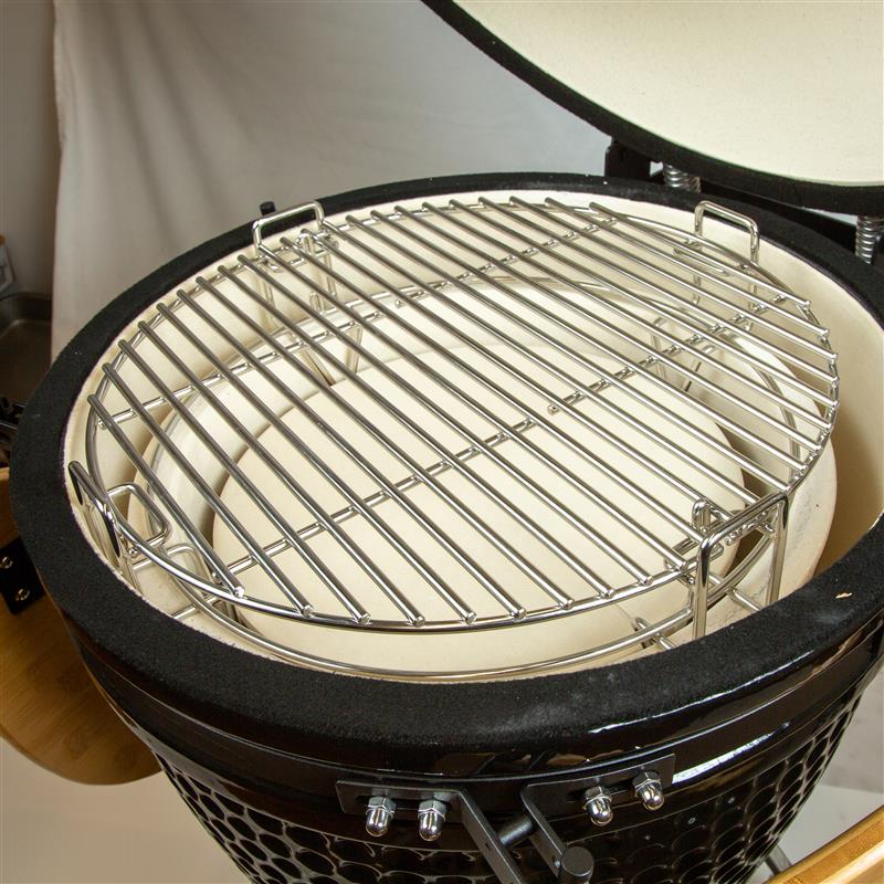 Bar-Be-Quick 18" Divide & Conquer Kamado Cooking System – Multi‑Level Grill Accessory for Kamado BBQs