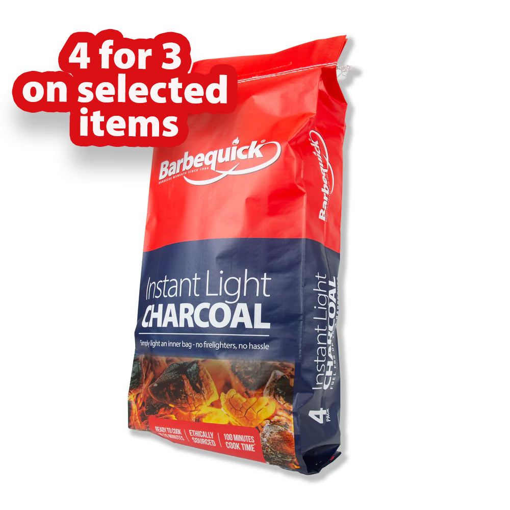 Instant Lighting FSC® Charcoal – 4 Bag Pack - Quick & Easy Light Charcoal
