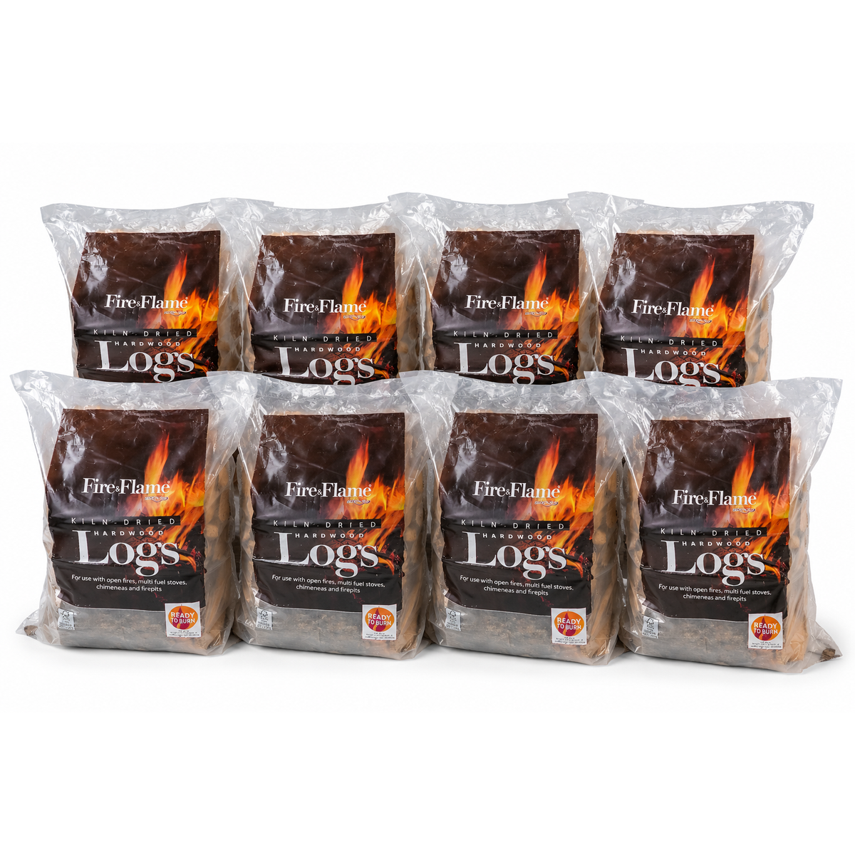 Fire & Flame Complete Hardwood Log Bundle 132l