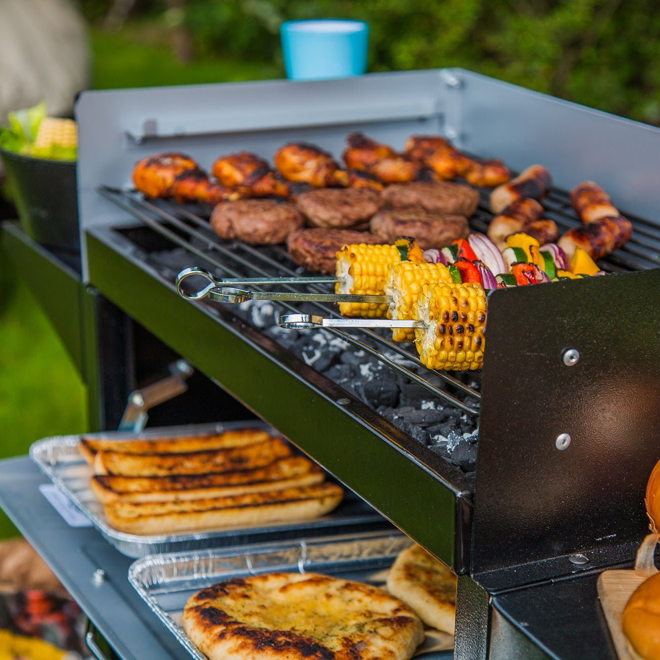 Trolley Grill & Bake BBQ - Large Grill and 25L Oven