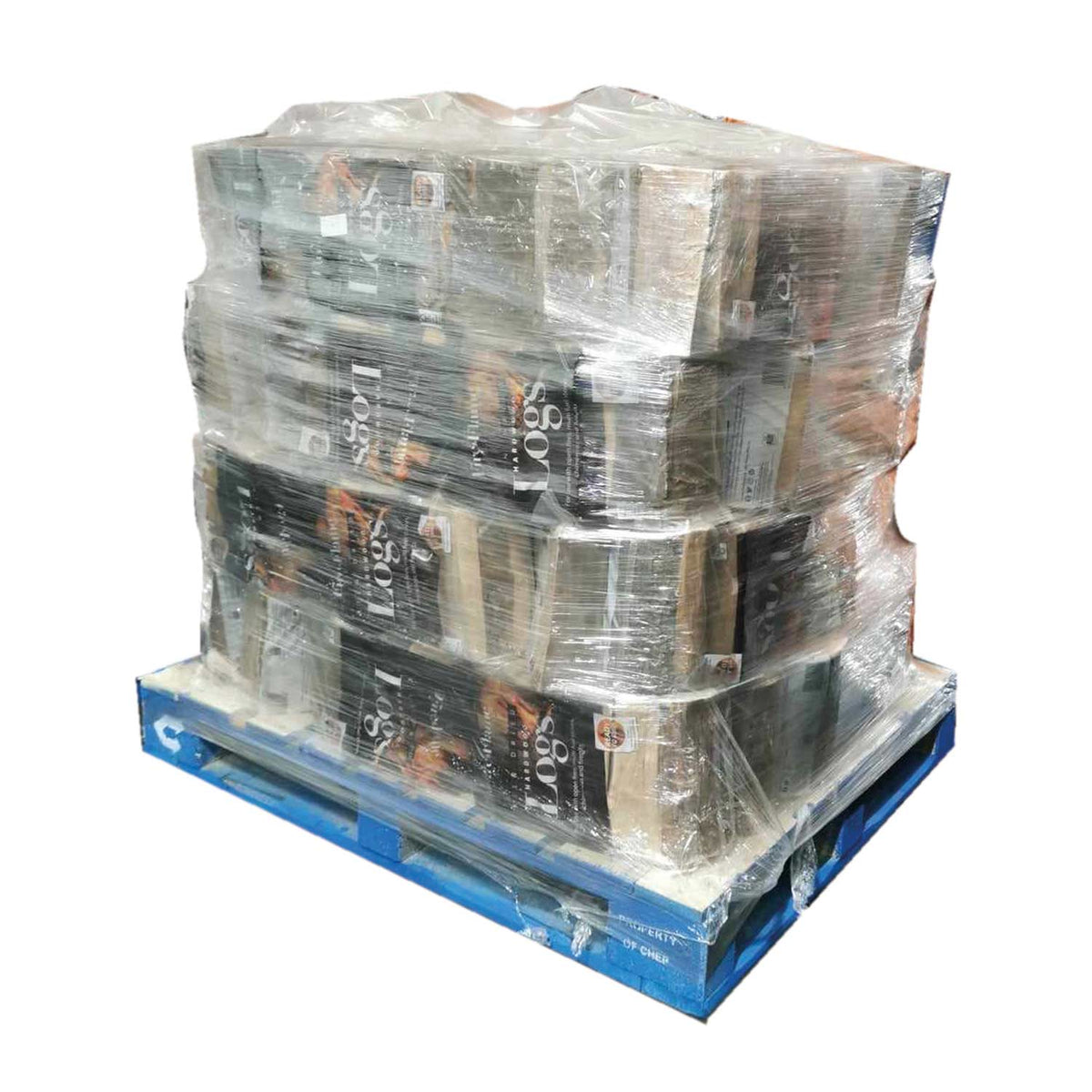 Fire & Flame Kiln-Dried Hardwood Logs | Full Pallet | 72 Bags | 1.44m3
