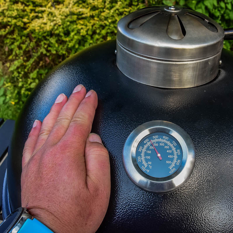 21" Steel Kamado Charcoal Grill – Double‑Walled Outdoor BBQ Oven