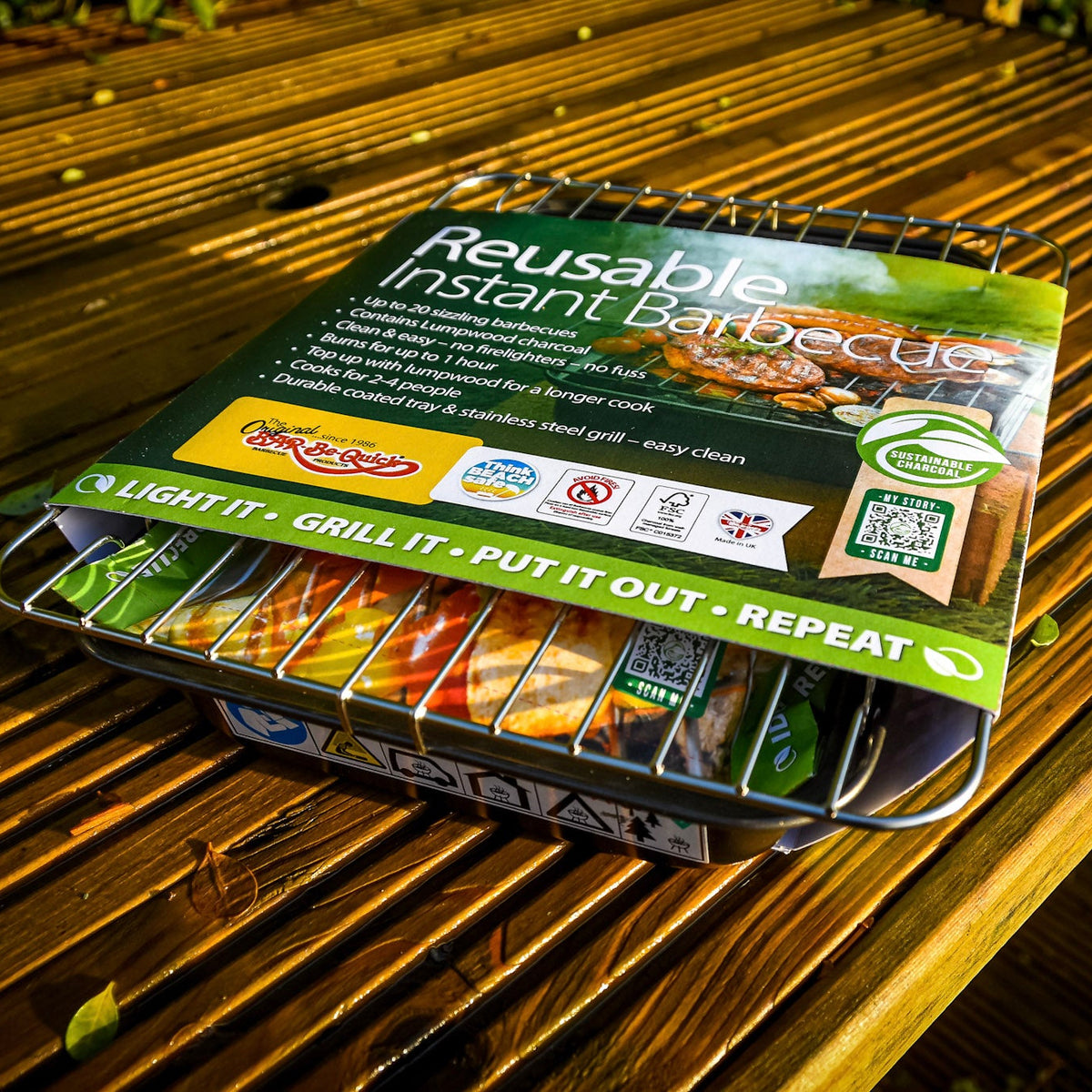 Barbequick Reusable Instant BBQ | Serves 2 to 4 People
