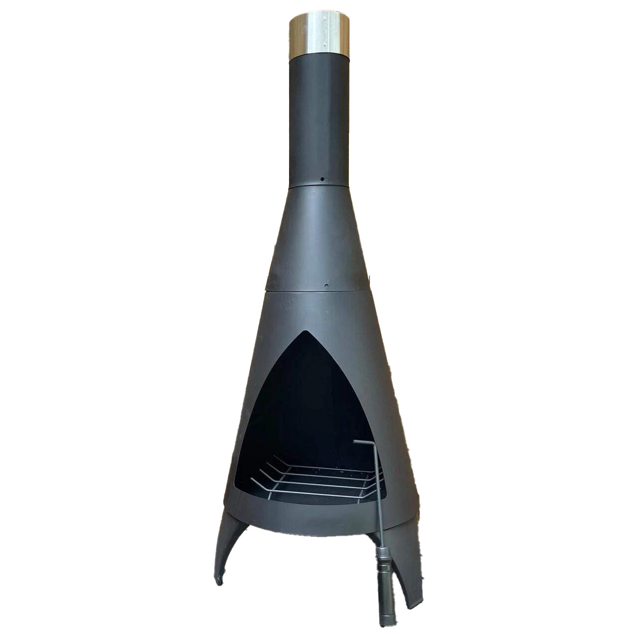 Truro Chiminea Firepit – 44cm Modern Outdoor Wood Burning Heater