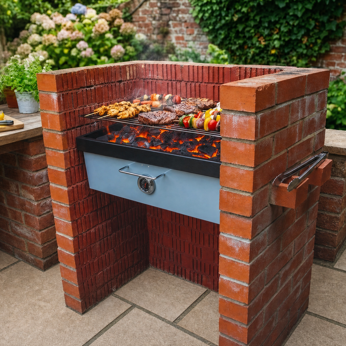 NEW Built‑In Charcoal Grill & Bake BBQ