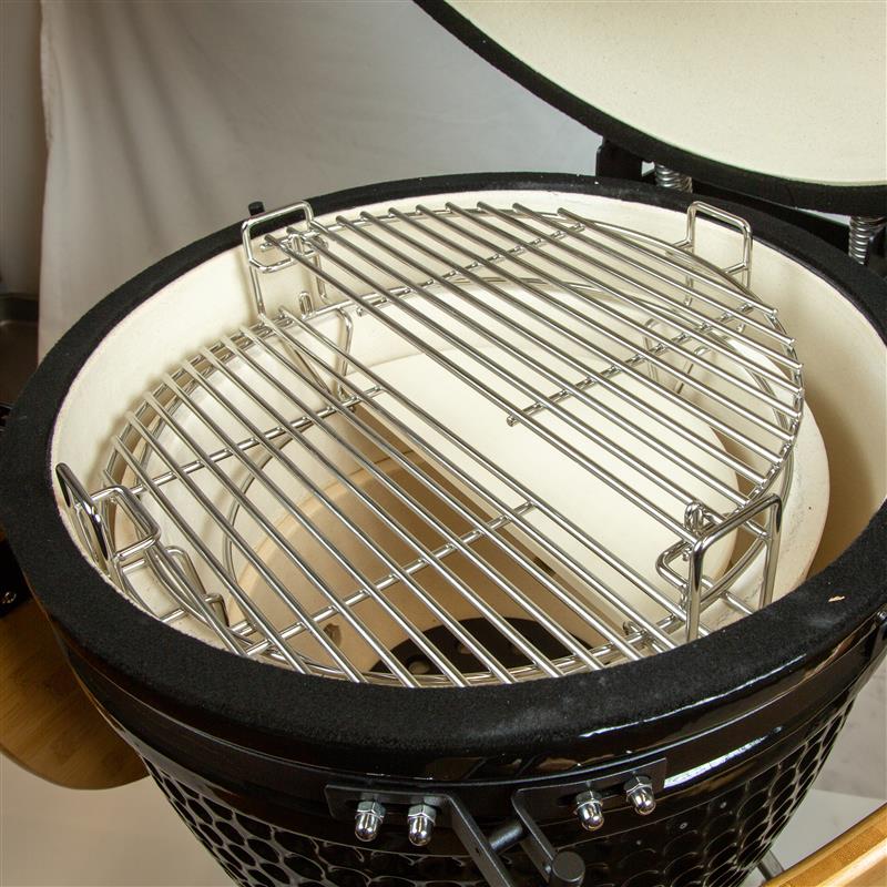 Bar-Be-Quick 18" Divide & Conquer Kamado Cooking System – Multi‑Level Grill Accessory for Kamado BBQs