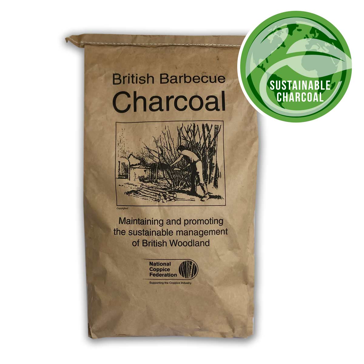Easy Lighting UK Lumpwood Charcoal 2.5kg - Sustainable British Hardwood