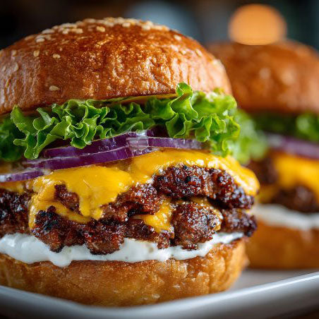 Beef mince Smash Burger