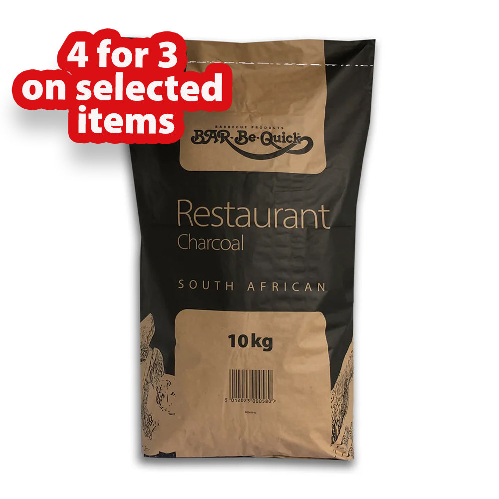 Barbequick 10kg Restaurant Lumpwood Charcoal.
