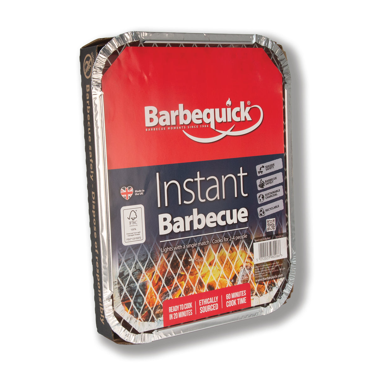 Barbequick Single Instant BBQ | Serves 2 to 4 People