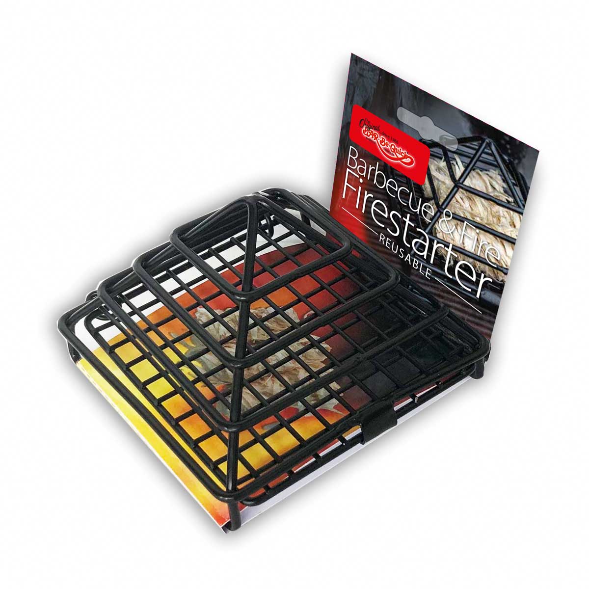 Quick‑Light Firestarter Fire Cage for BBQ, Firepit & Stoves