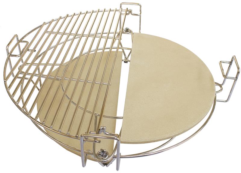 Bar-Be-Quick 18" Divide & Conquer Kamado Cooking System – Multi‑Level Grill Accessory for Kamado BBQs