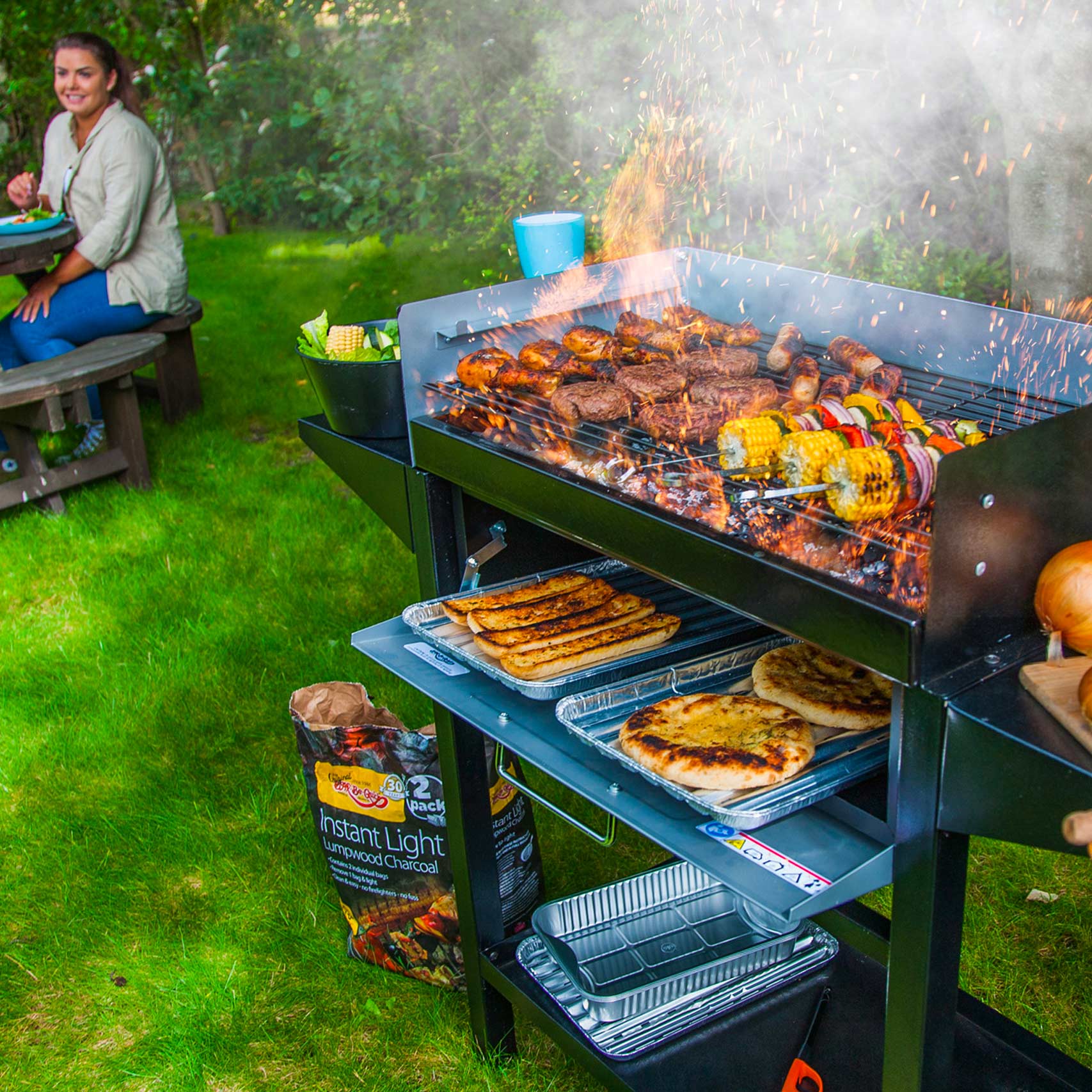 charcoal kettle pizza barbecue